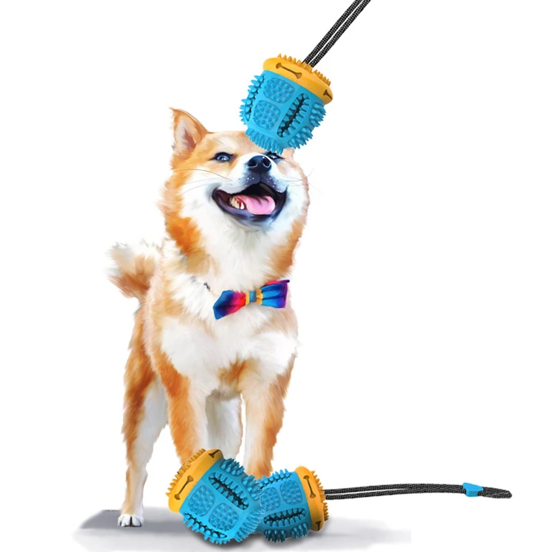 
Pet Dog Chew Toy Suction Cup for Dental Oral Care Dog Chew Toothbrush Toys 