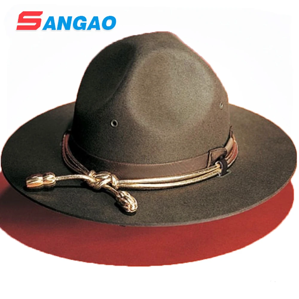 wholesale Perfect man wool mountie ranger hat for mounted cowboy style
