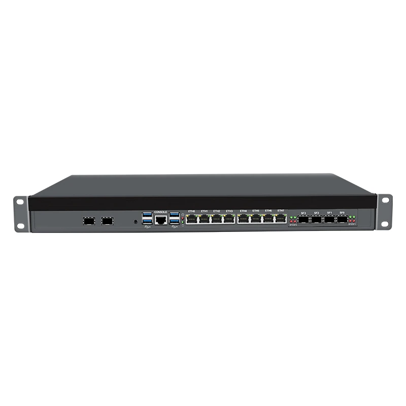 BKHD NEW 1U Xeon C612 LGA 2011 8 LAN 4+2 *10G SFP E5-2650V4 /E5-2695V4  18CORE  Firewall Server  2*32G DDR4  router For mikrotik