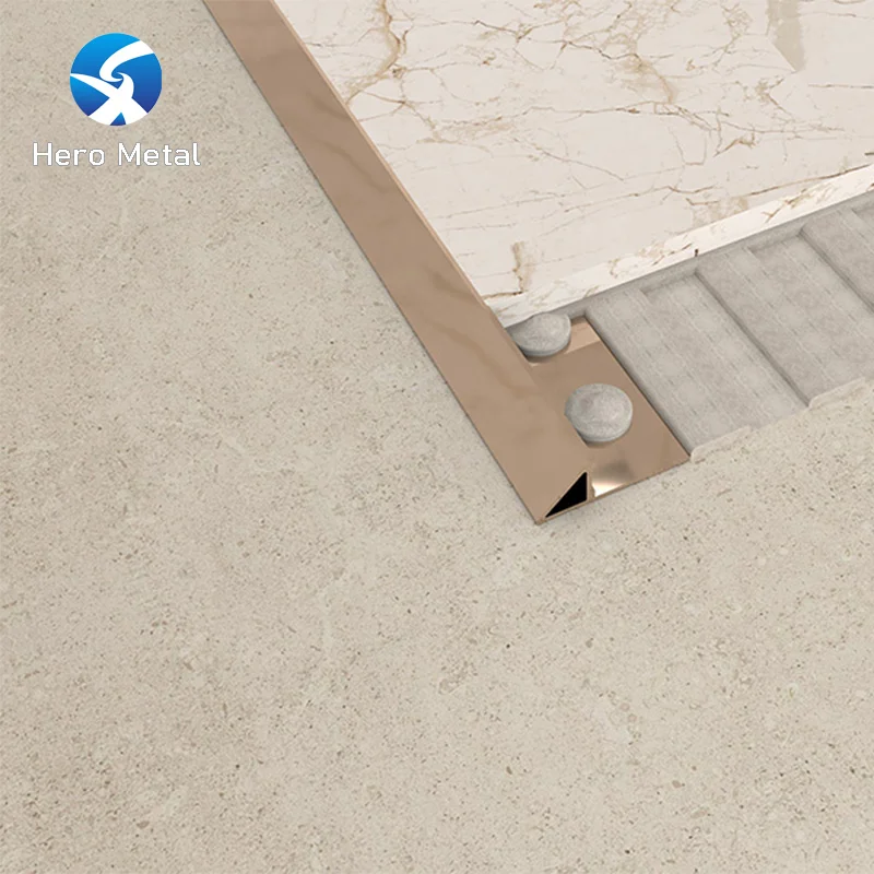 Керамическая Защита краев полированная хромированная металлическая треугольная плитка для