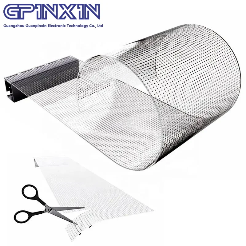 P5 P6 P8 P10 P15 P20mm flexible LED Film Screen reefilm flexible led transparent led screen for retail stores flexible led film