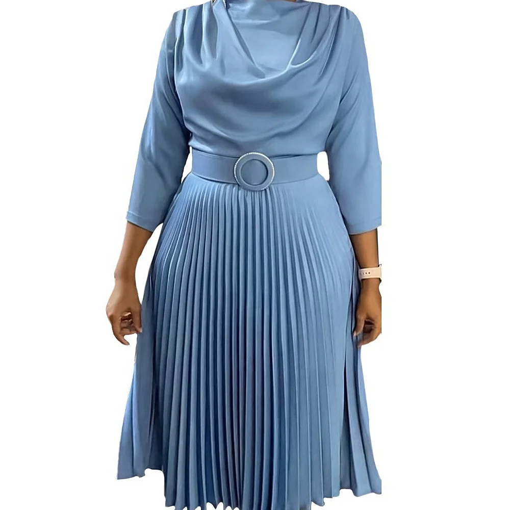 Elegant African Dresses Africa Clothing Office Lady Party Slim Dress Dashiki Ankara Outfits Robe for Women Spring Summer Full