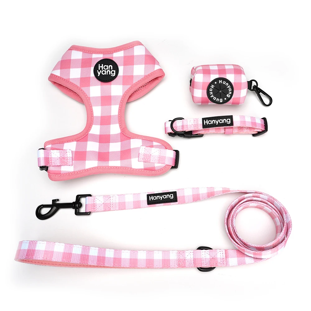 HanYang OEM Custom  Neoprene Padded Mesh Reversible Pet Vest Heavy Duty Comfort Wholesale Medium Small Dog Harness