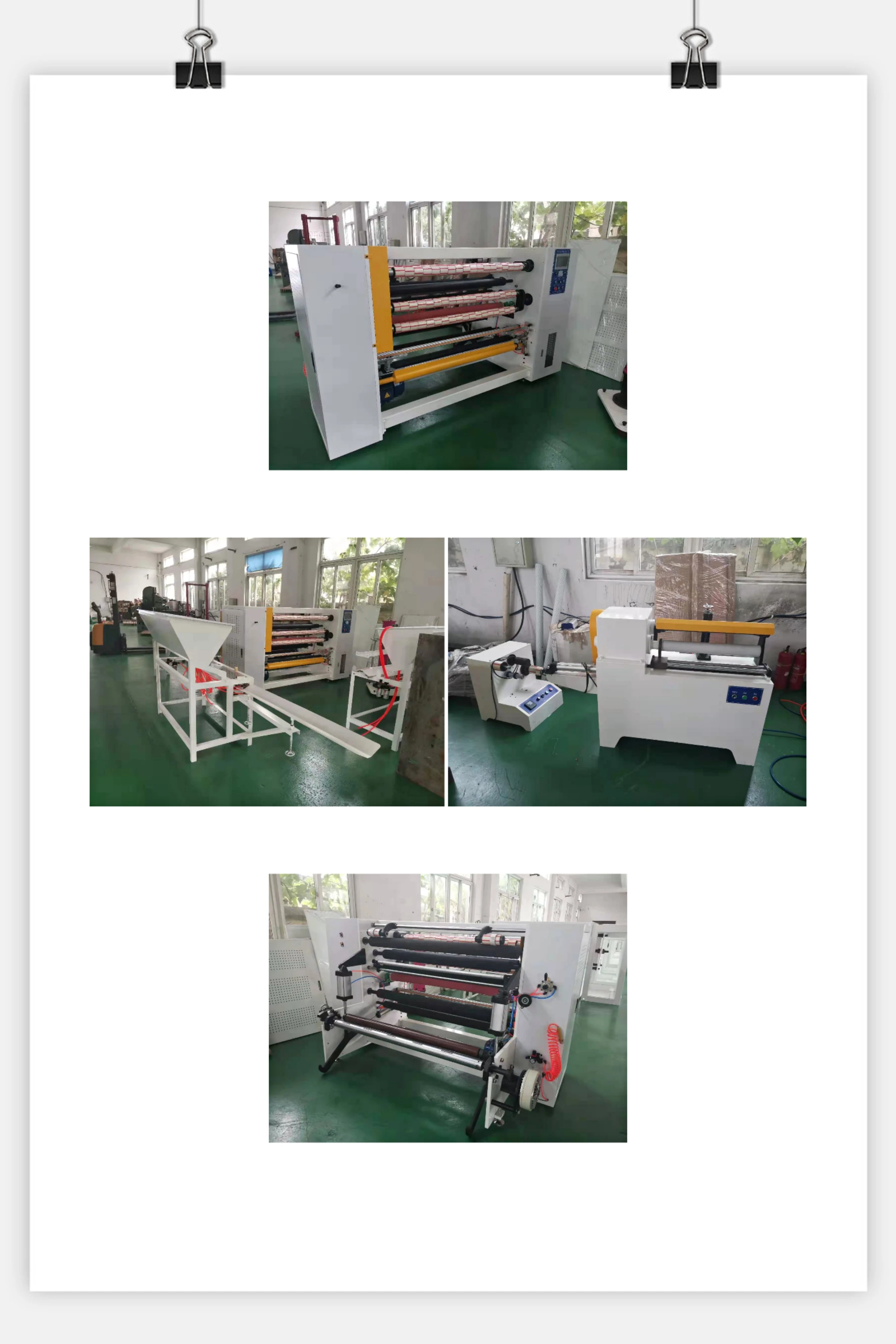 High Speed Multifunctional four shaft jumbo roll packing tape slitter rewinder