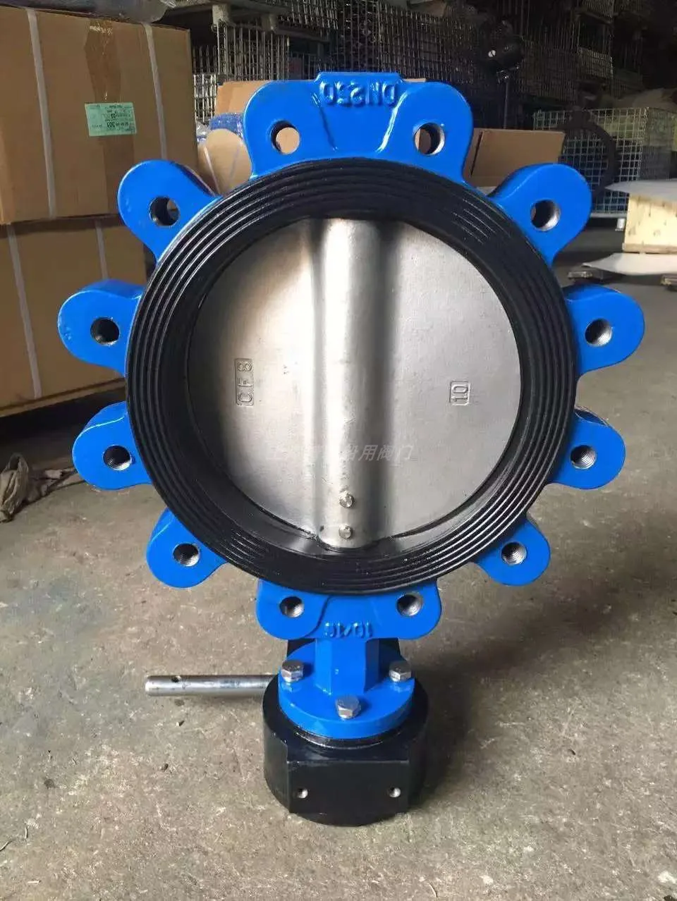 TKFM Chinese manufacturer soft seal ductile iron dn80 lug wafer type butterfly valve handles