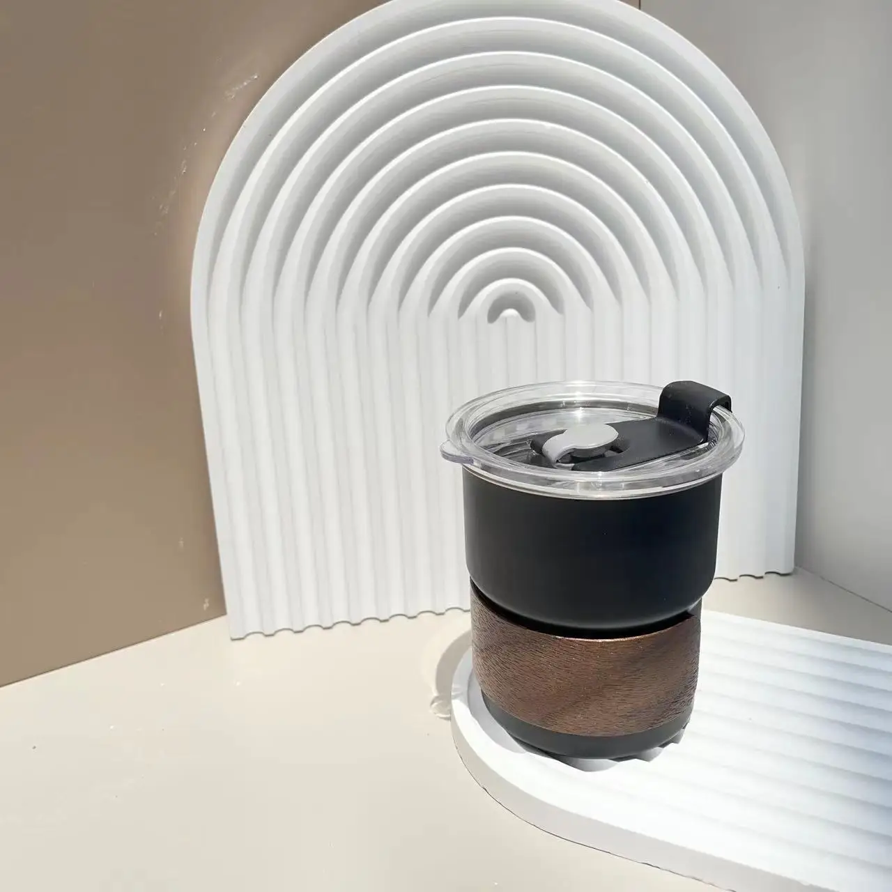 Customize Logo Anti-scald Camping 304 Stainless Steel Custom Cups Water Cup Portable Coffee Tea Cup Set Beer Travel Mug With Lid