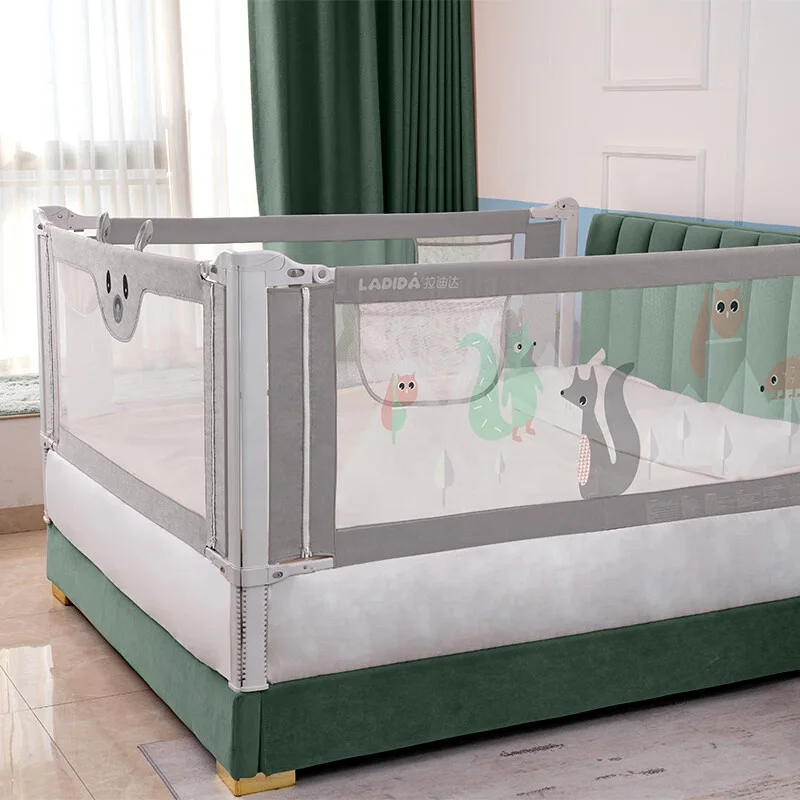 Height Adjustable Bed Rail Guard Protection Rail For Toddlers Bed Guard Rails Kids Bed Barrier