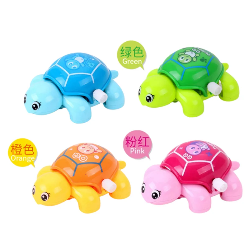 Jiefan Spring up chain toy baby spring little turtle cartoon animal QQ stall toys