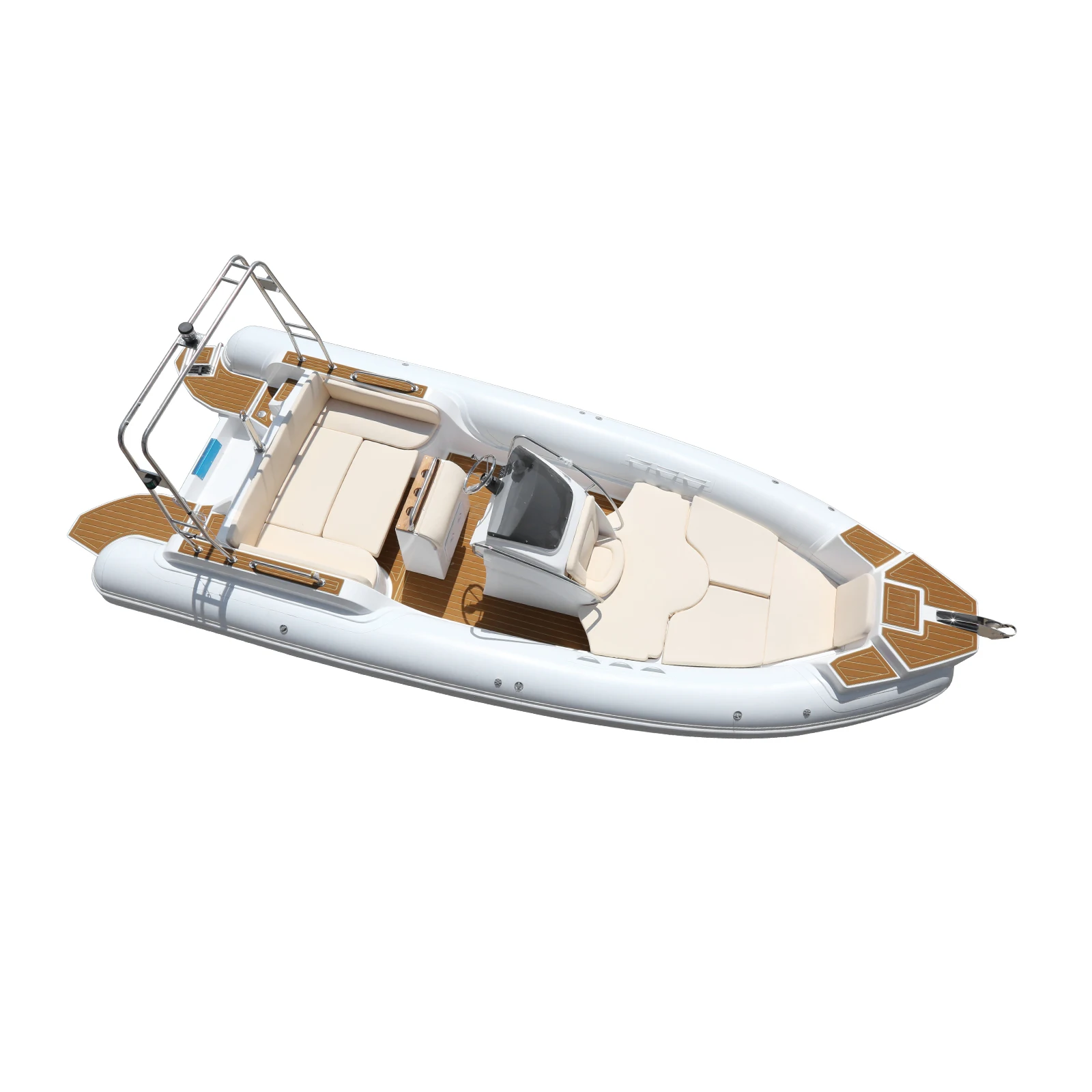 Newest RIB 700 Luxury Fishing Yacht PVC and Hypalon Material for Ocean Waters Rescue and Outdoor Sports Available for Sale