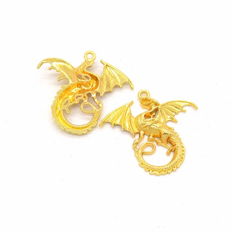 Antique Silver tone/Antique Bronze Flying Dragons Pendant Charm/Finding  Bracelet Necklace Charm  DIY Accessory Jewelry Making