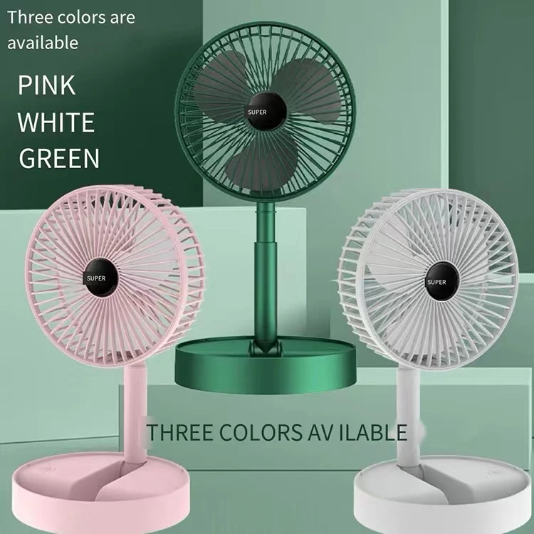 Selling Cool Folding Telescopic Fan Practical Mini Table Fans Portable Dc Motor Table Fan Outdoors