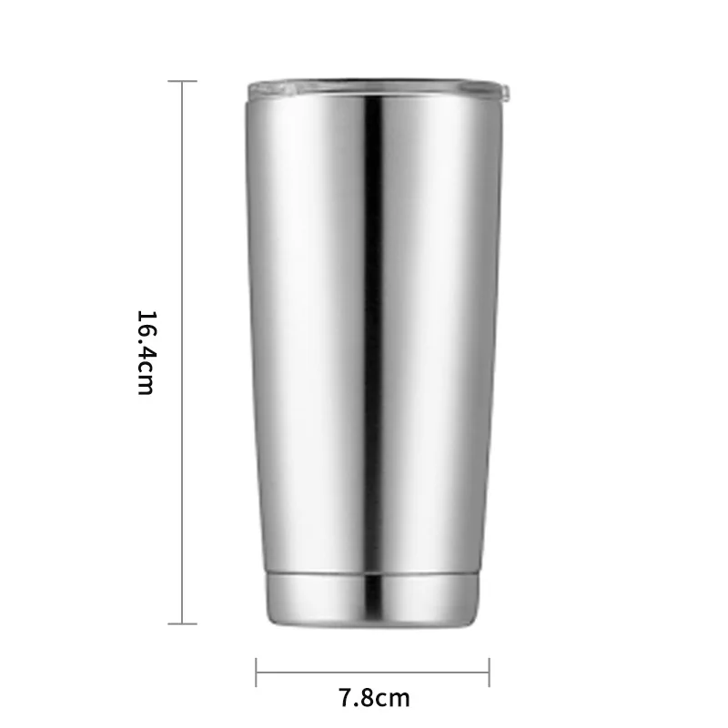 Bulk Coffee Mugs Stemless Wine Tumbler With Lid Sublimation Blank Cups For Kids Stainless Steel Travel And Straw 20Oz Tumblers
