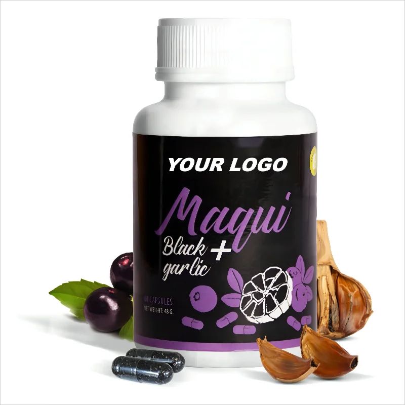 Top quality Black Garlic Supplement Black Garlic  Capsules Improves Blood Circulation And Energy