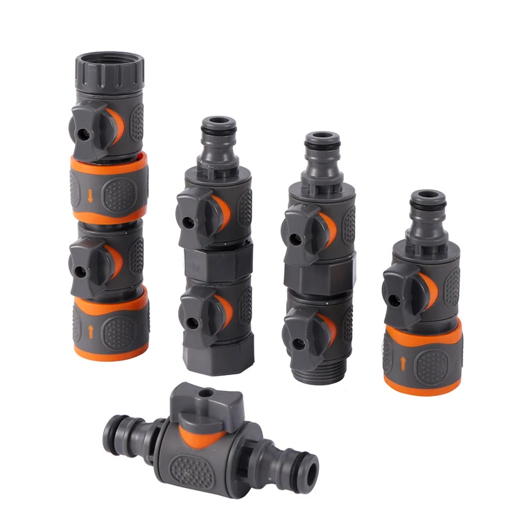 Lingzhen With garden car wash equipment quick connector ABS 1/2 3/4 inch quick connector nipple