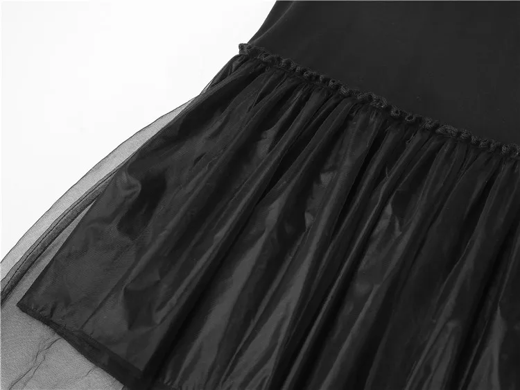 New Arrival kids clothes black sleeveless girls tulle dresses
