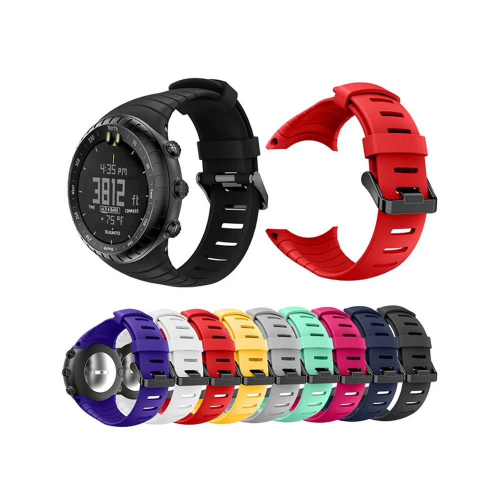 Лидер продаж силиконовый сменный ремешок для Suunto core резиновый браслет часов