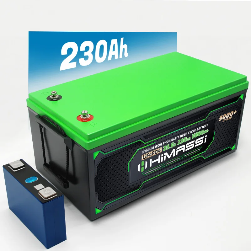 Аккумуляторная литиевая батарея Himax 24V 230Ah LiFePO4, батарея 200A разрядного тока для парусной лодки или морской лодки