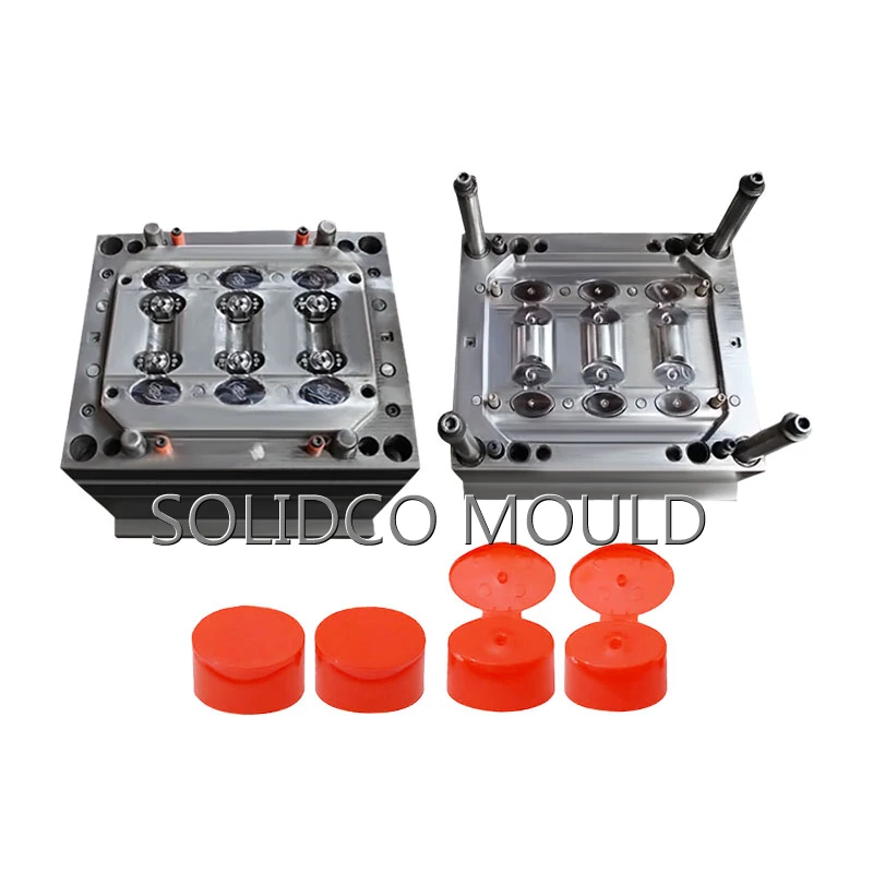 Taizhou Customized plastic flip lid molding manufacturing plastic lid molds injection moulds plastic injection mouldings