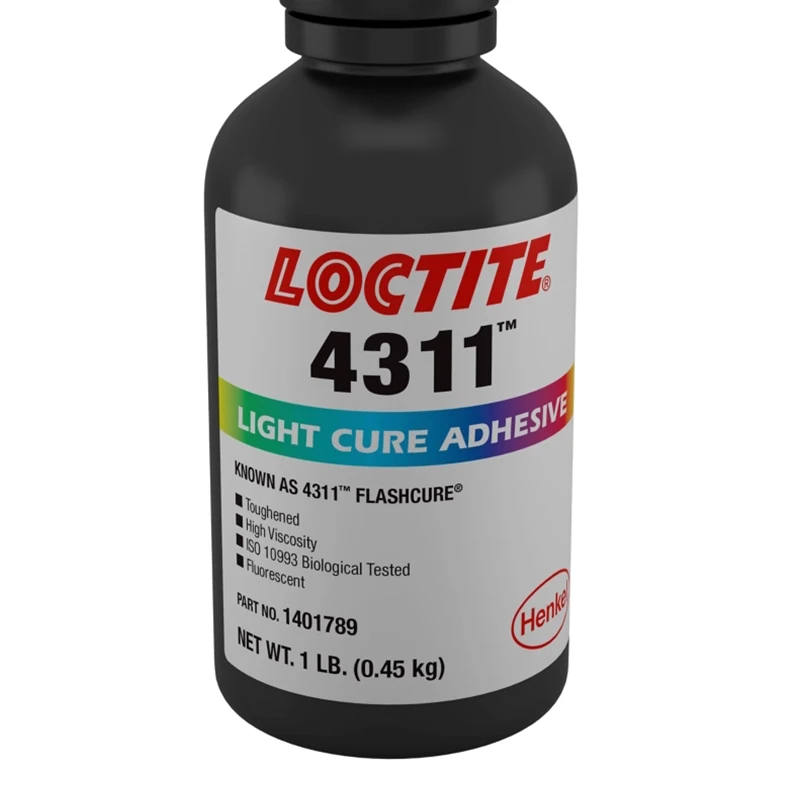 original Loctite 4311  1LB  Transparent UV glue  light cure adhesive  for bonding Plastics Rubbers Metals