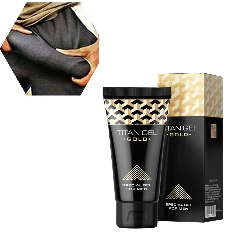 Titan Gel Penis Enlargement Cream Retarder Intim Gel Massage Cream 50ml Cokelife Gold Russia Men Transparent Man Oem Box Time