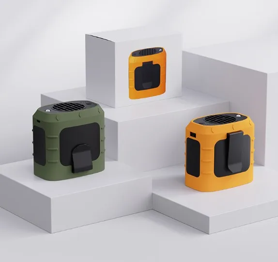 13H Working Time Strong Airflow 3 Speeds Rechargeable Battery Operated Hands-free USB Belt Portable Waist Clip Fan