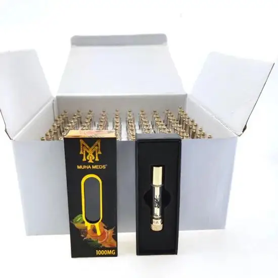 In Stock Muha Med Cartridge Live Vape Cartridge 0.8ML Ceramic Oil Cartridge 510 Carts With Packaging Box