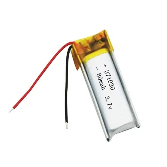 
Hot sale 371030 3.7v 70 80mah Lithium Polymer Battery batteries battery for voice box 