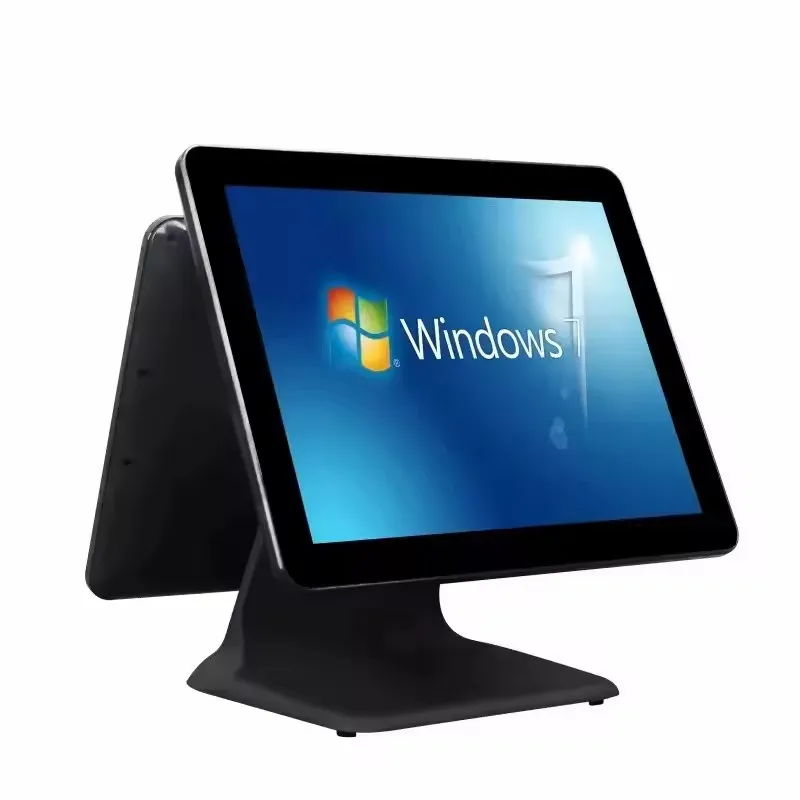 15 inch Dual Screen Touchscreen Monitors Computer POS TFT LCD Display Capacitive Machine All In One Systems Monitor