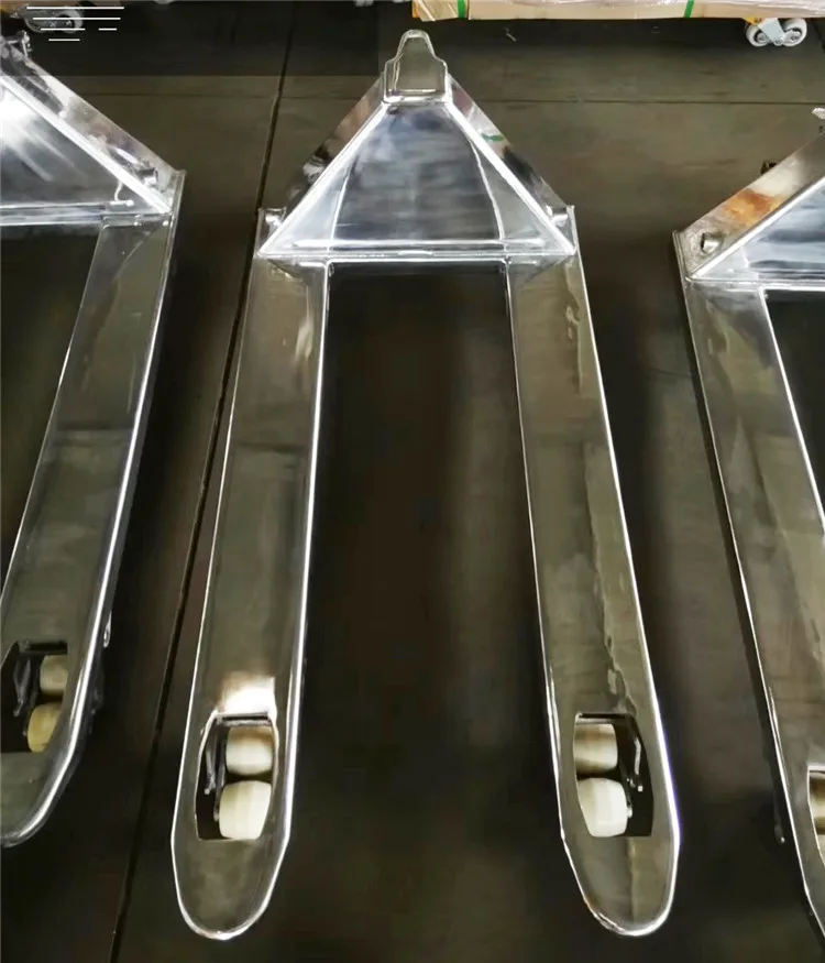 Manual Lift Forklift Jack Transpallet Trolley 2 ton Stainless Steel Hand Pallet Truck