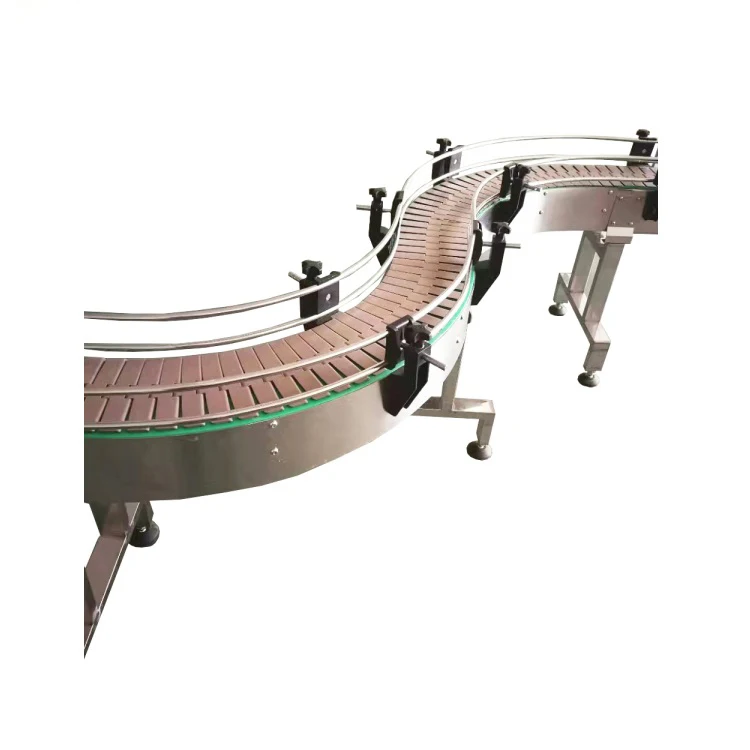 Chain belt modular conveyor Stainless steel plastic chain plate production line flexible chain conveyor