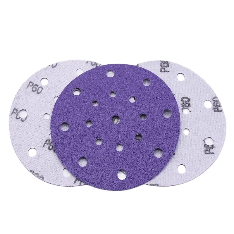 6inch Ceramic Hook and Loop Sanding Disc 150mm Sandpaper Disc 36-3000 grit for Auto Surface Conditioning
