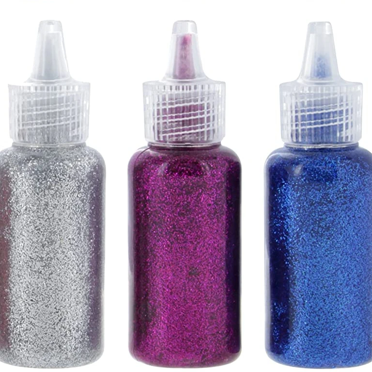 Colorful melting glitter glue stick for crafting