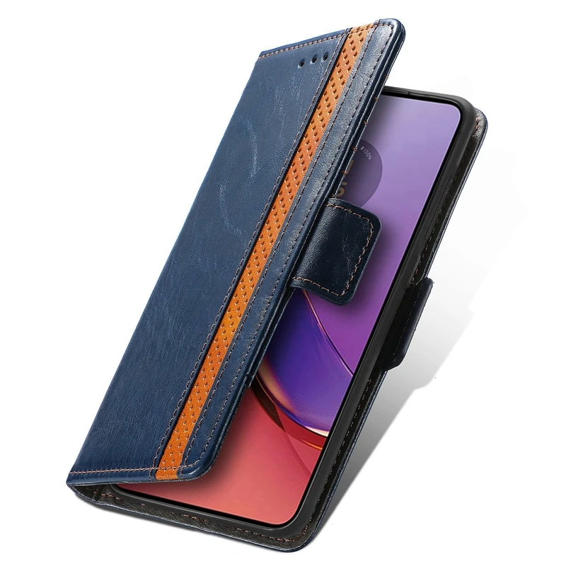 PU Leather Credit Card Holder Magnetic Stand Flip Cover Phone Case For Motorola G14 G54 G84, For Moto EDGE 40 NEO wallet case