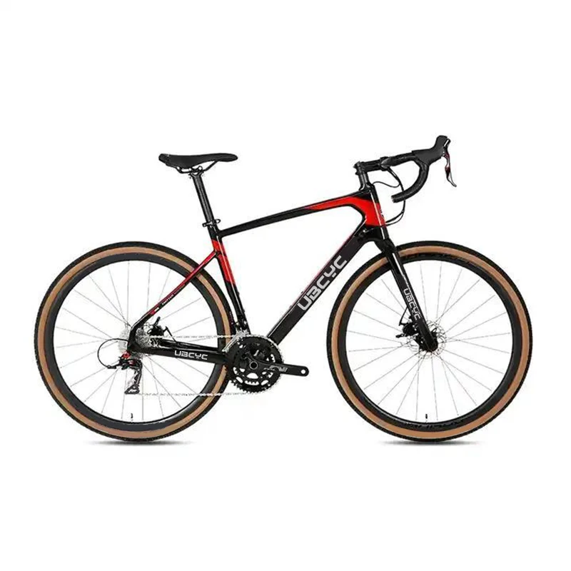 Top Super Light Carbon Fiber Road Bike Complete with 24 Speed Gears Aluminum Fork and Disc Brake System for Men Women