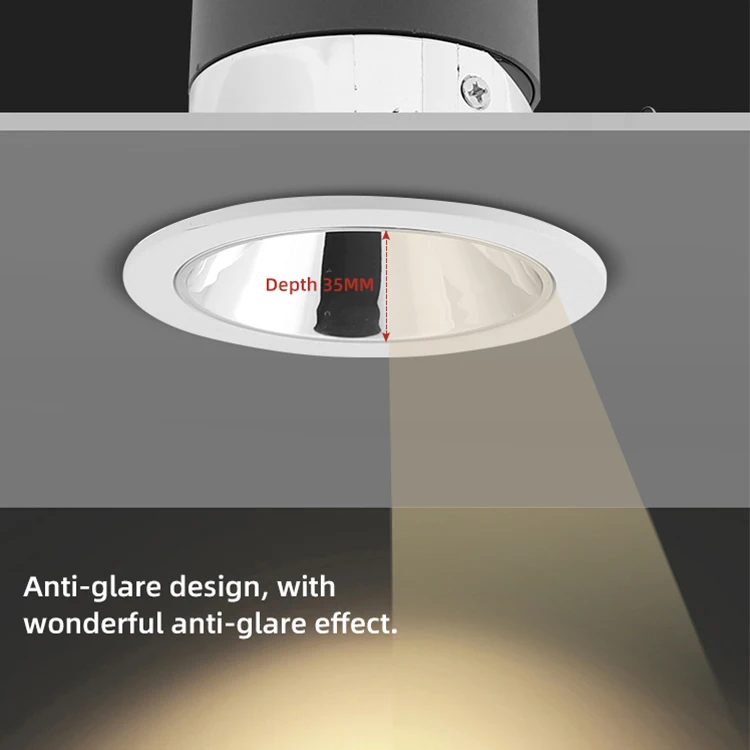 Aluminum Clothing Store Recessed Mounted COB COD 7W 9W 12W Led Spotlight