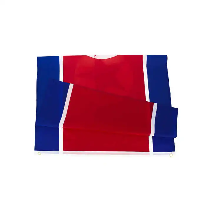 Wholesale Printed Outdoor North Korean National Flag 3X5Ft Polyester Single Double Sided Banner