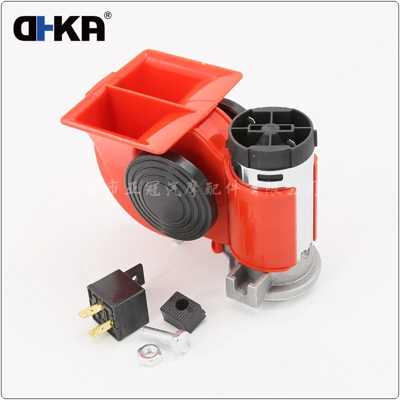 Racing Car Motorcycle Truck 12V/24V Compressor Snail Horn Dual Tone Electric Pump Air Horn AS076