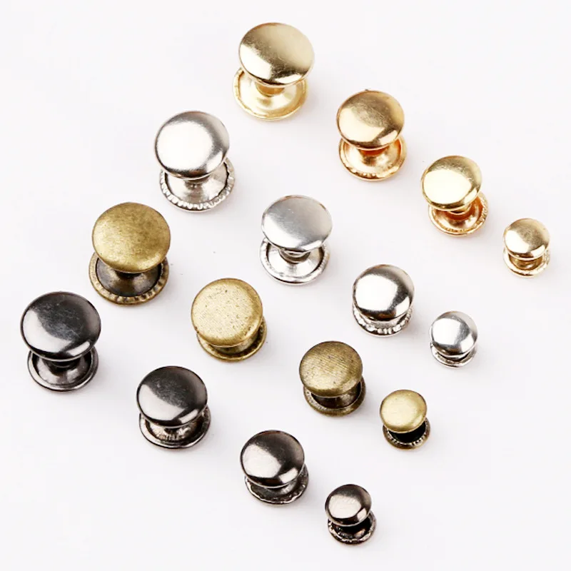 Custom logo garment jeans stud denim zinc alloy retro gun brass leather rivets metal rivets for leather bag jeans