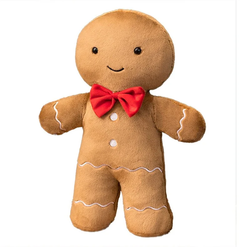 Christmas 2025 Soft Mickey Plush Gingerbread Pillow Doll Cute Christmas Gingerbread Plush Gingerbread  Plush Toy Christmas Goods