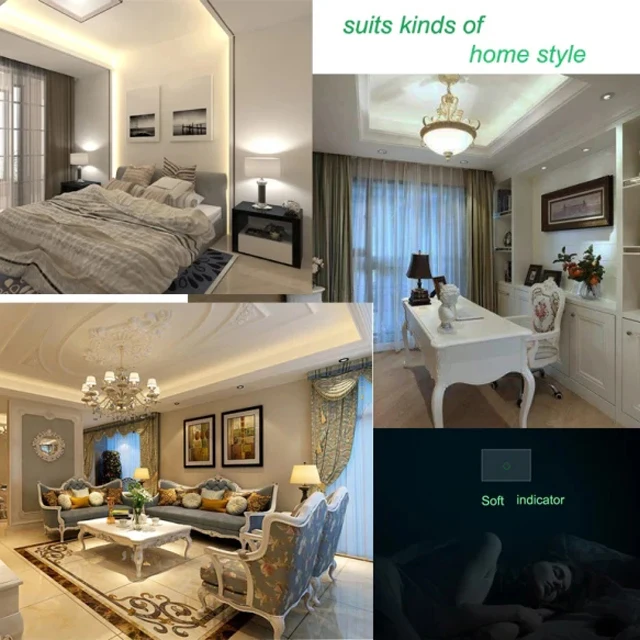 smart light dimmer switch 1 GANG 1 WAY Glass Panel touch switch dimmer wifi USA APP Voice Control touch wifi dimmable switch