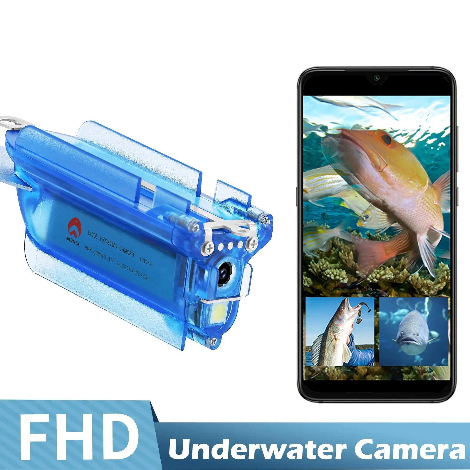 HD road sub fish detector bait connection mobile phone video FHP 1080P Wifi Fish Finder full waterproof visual fishing camera