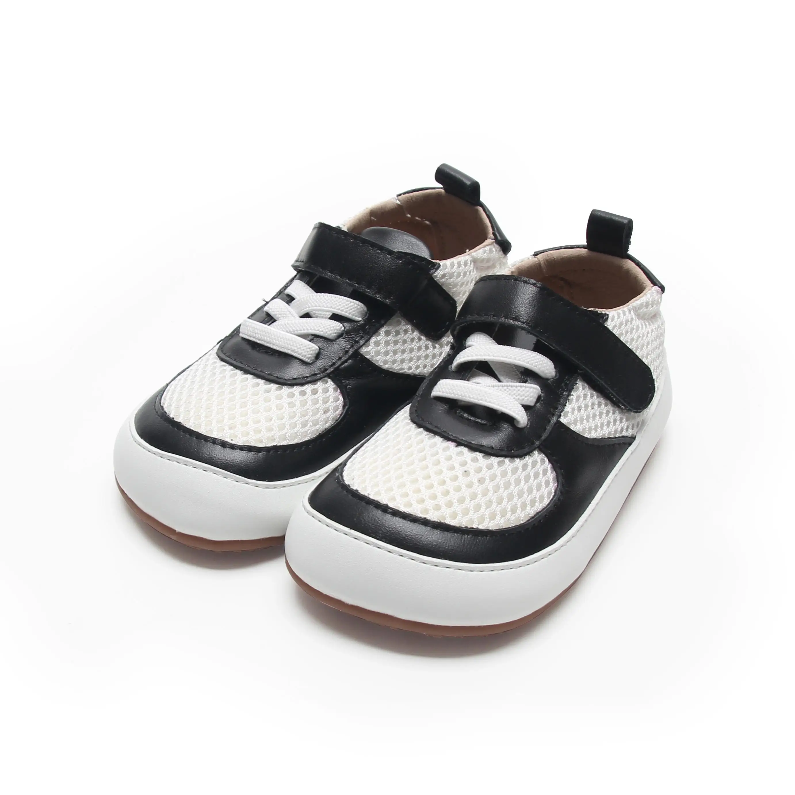 BEIBEIHAPPY Wholesale New Trends Toddler Genuine Leather Wide Toe Box Shoes Barefoot Zero Drop Kids Footwear