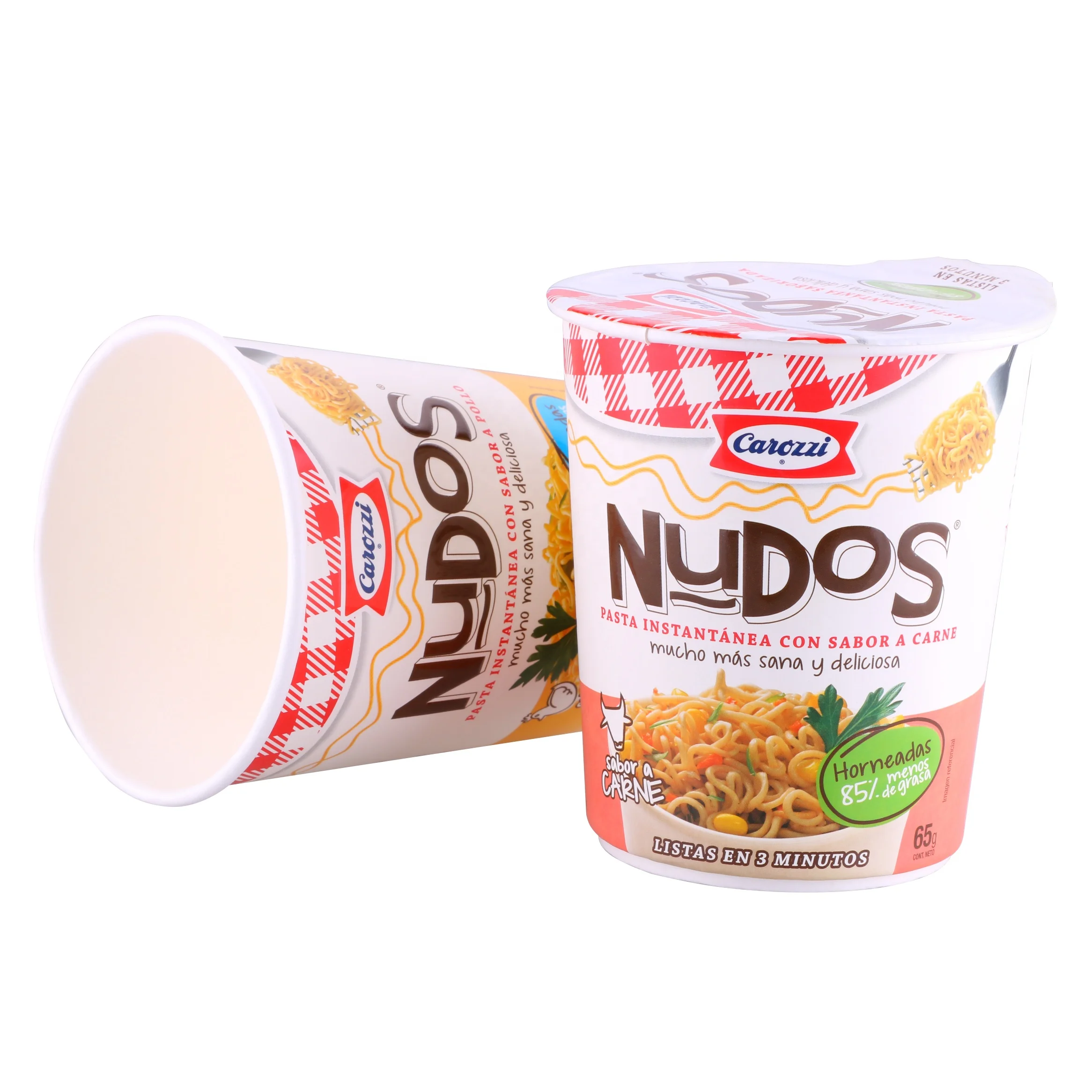 
Hollow Insulation Design Disposable Instant Noodle Paper Cup 