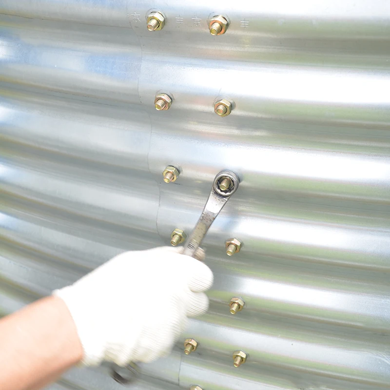 Outdoor large scale fish farming 18000L diameter 4m x height 1.45m galvanized steel fish tank with PVC tarpaulin