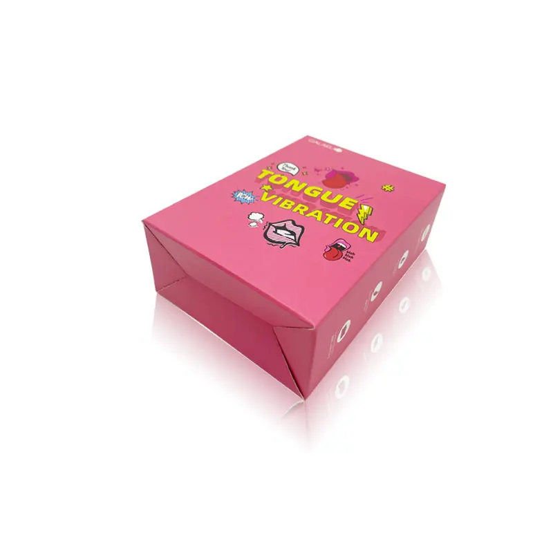 Free Design Custom Coated Paper Box for Amazon Product Packaging Folding Pink Matte Recyclable Box for Sex Toy