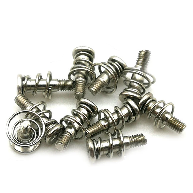 high quality computer assembly kit pcb screw connector case screw nickel heatsink thumb screw with spring