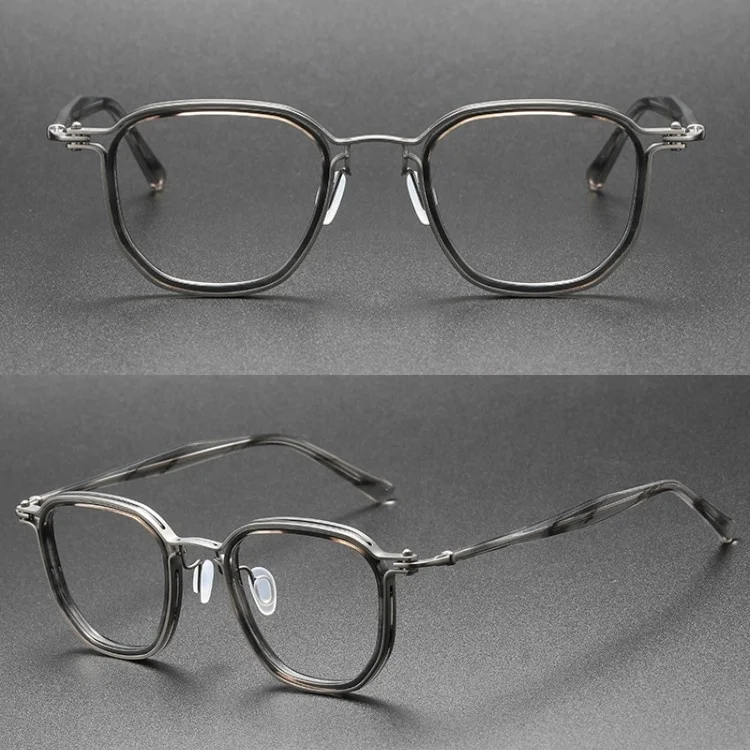 Titanium Acetate Optical Mens Glasses Stook Spectacles Reading Eye Glasses New Model Eyewear Frame Glasses R Eyeglasses