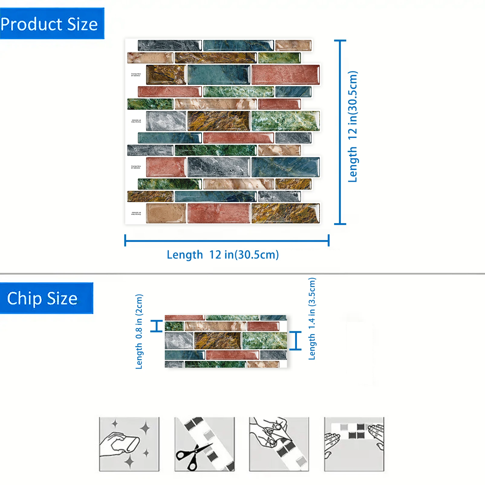 Pink mosaic subway tile self-adhesive Tiles home Bathroom living room bedroom decor kitchen 3D Tile wallpaper