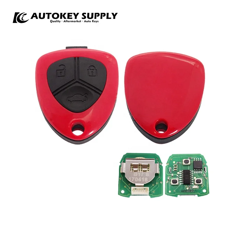 B17-3  Ferrari style 3 button remote key for KD900/KD200/KD900+/URG200 for produce any model remote with blade hole