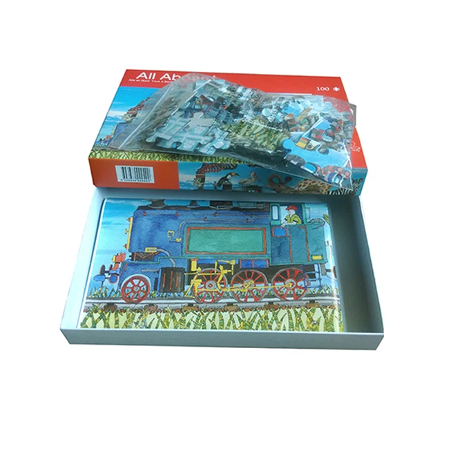 Make Your Own High Quality Puzzle Coloring Printed Paper Jigsaw Die Cut Landscapes Puzzle Pieces Production Printing
